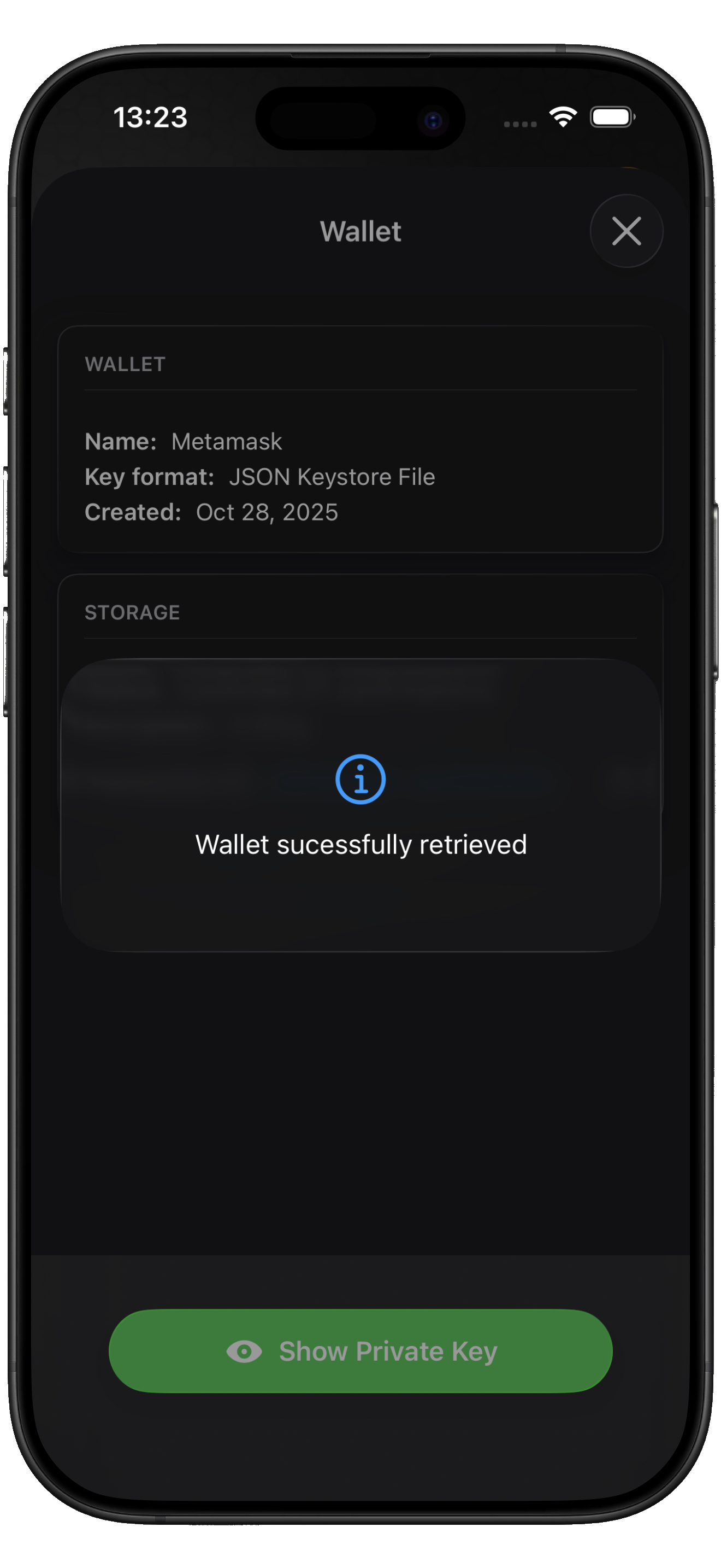 Q-Ledger Key Retrieval